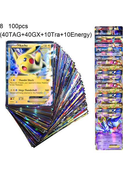 100 Adet/takım Pokemon Kartları Parlak Canlı Şekil Göz Alıcı Mega Sürüm Koleksiyonu Animasyon Kartı Toplayıcı Için (Yurt Dışından) indirimleri