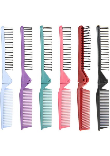 Taşınabilir Katlanır Tarak Yuvarlak Kafa Geniş Diş Kıvırcık Saç Masaj Tarak Kadın Ev Düz Saç Fırçası Saç Şekillendirici Araçları (Yurt Dışından)