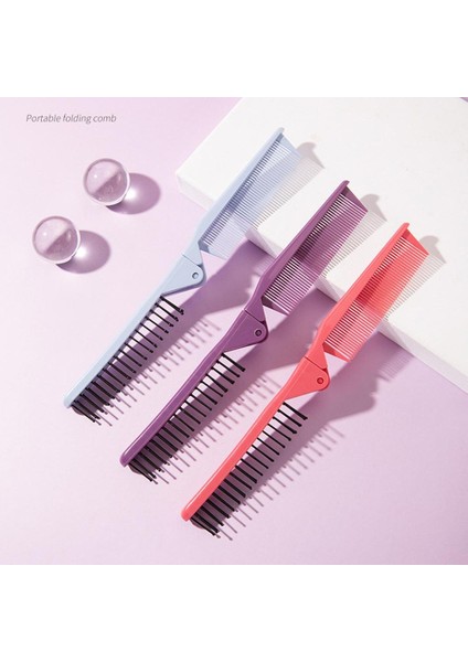 Taşınabilir Katlanır Tarak Yuvarlak Kafa Geniş Diş Kıvırcık Saç Masaj Tarak Kadın Ev Düz Saç Fırçası Saç Şekillendirici Araçları (Yurt Dışından) fiyatları