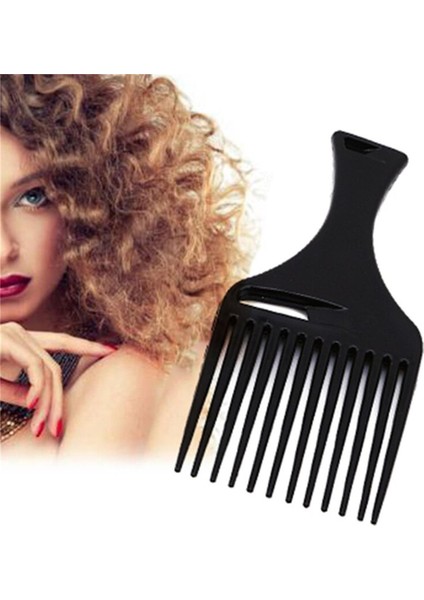 Pc Tarak Saç Çatal Tarak Eklemek Kuaförlük Kıvırcık Saç Fırçası Tarak Saç Fırçası Şekillendirici Aracı Erkekler Kadınlar Için Siyah (Yurt Dışından)