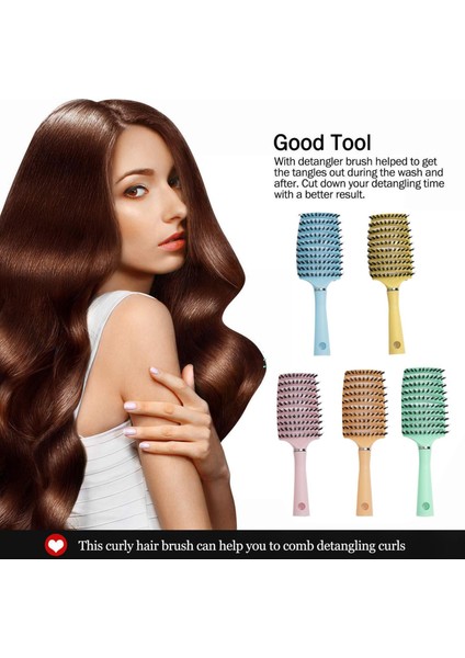 Saç Derisi Masaj Tarak Saç Fırçası Kadın Islak Kuru Kıvırcık Kıl Kuaför Salon Dolaşmayı Çözücü Şekillendirici Fırça Saç Naylon Araçları S2A1 (Yurt Dışından) indirimleri