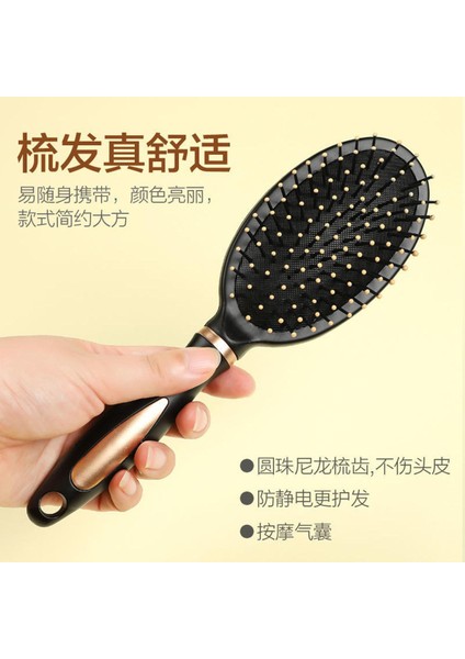 (Anti-Statik) Tarak Kadın Ev Kıvırcık Saç Tarağı Hava Yastığı Masaj Tarağı Profesyonel Şekillendirici Tarak Seti Kore Versiyonu Anti-Saç Dökülmesi (Yurt Dışından)
