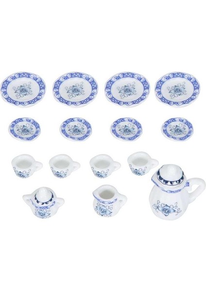 1:12 Bebek Aksesuarı, 15 Adet Mini Çiçek Porselen Çay Bardağı Seti Bebek Evi Dekor Mutfak Minyatür Ülasyon Niture Seti Modeli Erkek Bebek Rl Dollhouses Için (Yurt Dışından) fırsatları