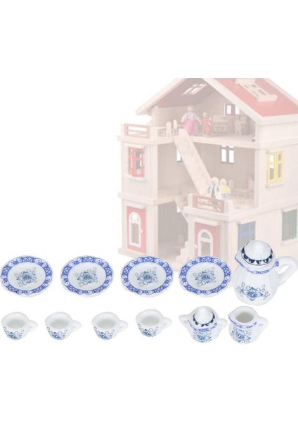 1:12 Bebek Aksesuarı, 15 Adet Mini Çiçek Porselen Çay Bardağı Seti Bebek Evi Dekor Mutfak Minyatür Ülasyon Niture Seti Modeli Erkek Bebek Rl Dollhouses Için (Yurt Dışından) indirimleri
