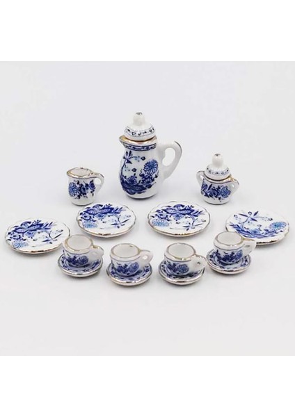 15 Adet 1:12 Dollhouse Minyatür Sofra Porselen Seramik Çay Bardağı Seti (Yurt Dışından) indirimleri
