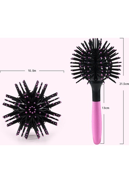 3D Yuvarlak Saç Fırçaları Tarak Salon Makyaj 360 Derece Top Şekillendirme Araçları Saç Tarağı (Yurt Dışından) modelleri