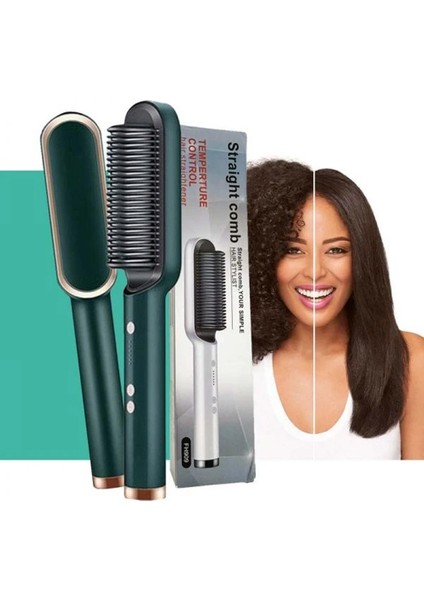 Kızlar Için Hızlı Saç Düzleştirici Fırçası Profesyonel Anti Ölçekli Kızlar / Kadınlar Için En Iyi Saç Şekillendirici Düzleştirici Fırçası (Yurt Dışından) fırsatları