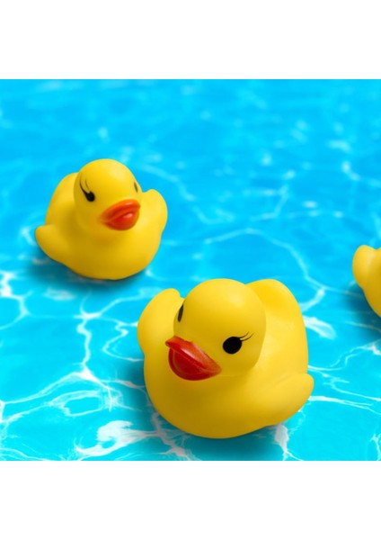 Denoswım 10 Adet Bebek Banyo Oyuncakları Mini Cızırtılı Lastik Ördek Düdük Şamandıra Banyo Havuzu Ducky Ses Duş Çocuk Oyuncakları (Yurt Dışından) fiyatları