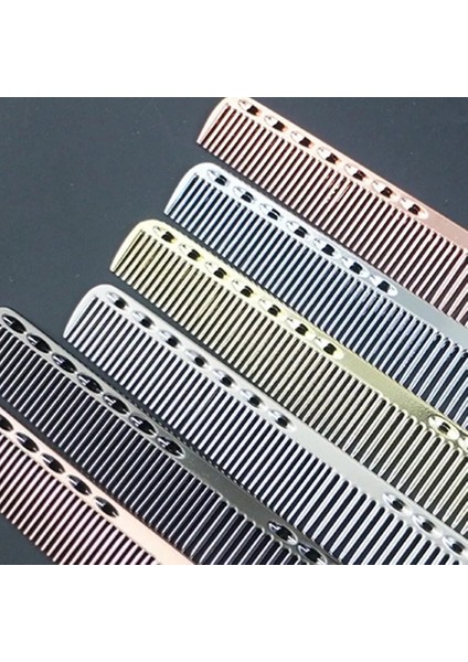2'si 1 Arada Küçük Erkek ve Kadın Alüminyum Metal Kesme Tarağı Kuaförlük Için Berber Salonu Anti-Statik Dayanıklı Tarak Trend Metal (Yurt Dışından) modelleri