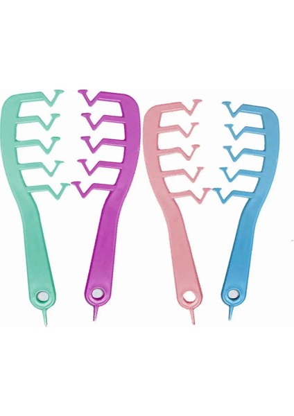 Krullend Pony Şekillendirici Bladerdeeg Kappers Kam Z Vorm Haar Yarık Kam Salon Saç Şekillendirici Aracı Ev Kapper Aksesuarları Için (Yurt Dışından)