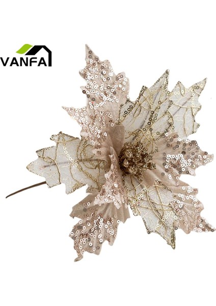 Noel Dekorasyonu Poinsettia Yapay Bitkiler Ev Partisi Dekorasyonu (Yurt Dışından)