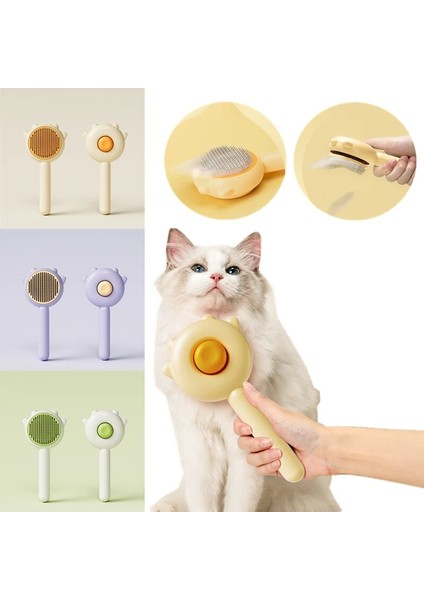 Uzun Kısa Kedi Saç Fırçası Kedi Pençe Şekli Köpek Pet Yün Bakım Fırçası Masaj Sökücü Saç Yavru Bakım Temizleme Scratcher (Yurt Dışından)