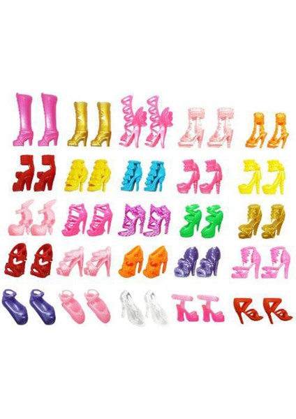 30 Pairs Moda Yüksek Topuklu Bebek Sandalet (Yurt Dışından)