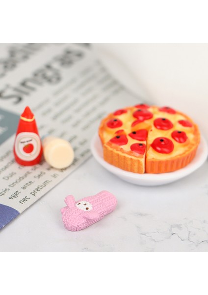 1:12 Evcilik Minyatür Meyve Pizza Tabağı Reçel Mikrodalga Fırın Eldivenleri Mutfak Seti (Yurt Dışından) indirimleri