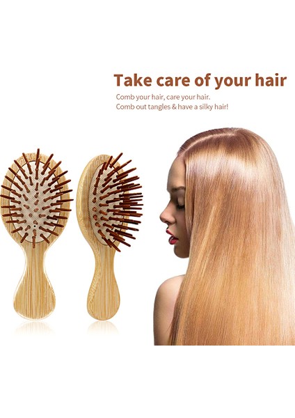 Yastık Saç Derisi Saç Fırçası Kaybı Bambu Fırça Bakım Tarak Profesyonel Sağlıklı (Yurt Dışından)