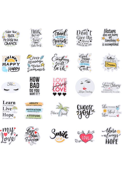 Dizüstü Bilgisayar Için 100 Pcs Ilham Verici Çıkartmalar (Yurt Dışından) fiyatları