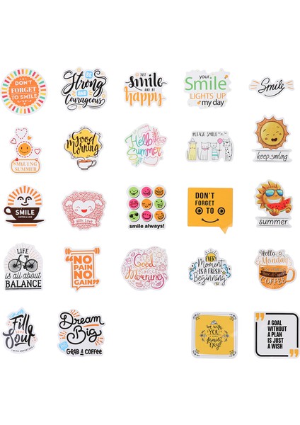 Dizüstü Bilgisayar Için 100 Pcs Ilham Verici Çıkartmalar (Yurt Dışından) modelleri