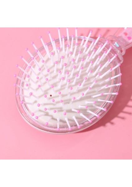 Yuvarlak Şekil Payetler Anti-Düğüm Dolaşmayan Saç Fırçası Karikatür Hava Yastığı Masaj Kıvırcık Saç Fırçası Tarak Bebek Kız Aksesuarları Için (Yurt Dışından) modelleri