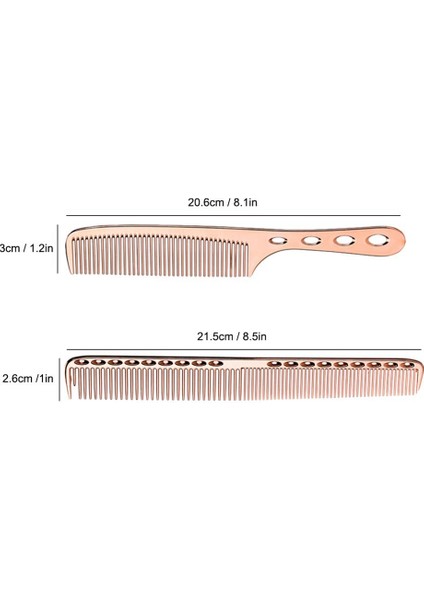 Adet Paslanmaz Çelik Saç Tarağı Anti Statik Şekillendirici Tarak Kuaförlük Berber Tarağı (Gül Altın) (Yurt Dışından) fiyatları