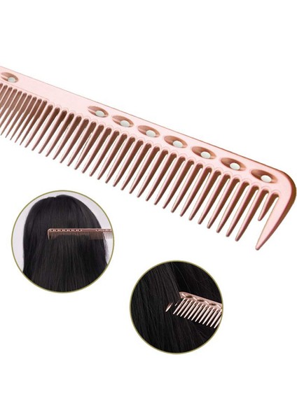 Adet Paslanmaz Çelik Saç Tarağı Anti Statik Şekillendirici Tarak Kuaförlük Berber Tarağı (Gül Altın) (Yurt Dışından) modelleri