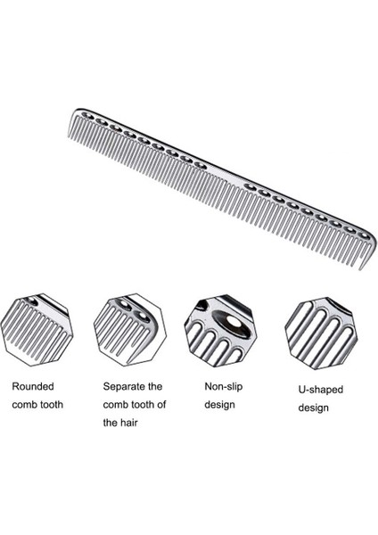 Adet Paslanmaz Çelik Saç Tarağı Anti Statik Şekillendirici Tarak Kuaförlük Berber Tarağı (Gül Altın) (Yurt Dışından) indirimleri
