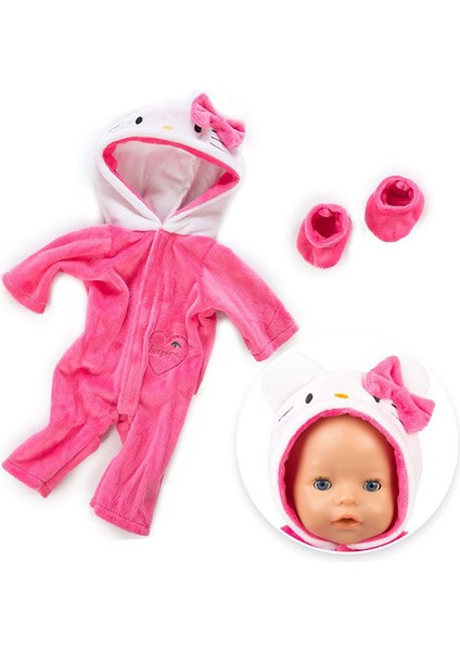 1 Adet Sevimli 43CM Bebek Yeni Bebek Oyuncak Bebek Giysileri Aksesuarları Yeniden Doğmuş Bebek Peluş Tulum (Yurt Dışından) modelleri