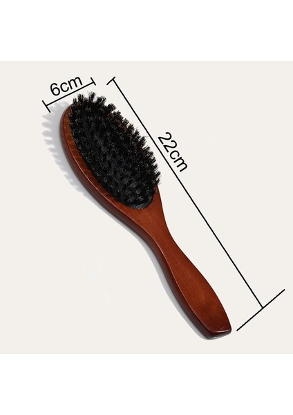 Yeni Varış Saç Fırçası Ahşap Saplı Domuzu Kıl Sakal Tarak Şekillendirici Dolaşık Açıcı Düzeltin Kahverengi Lotus Domuzu Kıllar Masaj Tarak (Yurt Dışından) fırsatları