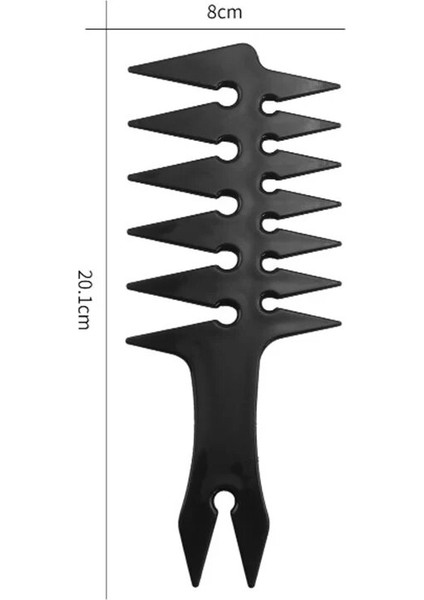 Adet Erkekler Yağ Kafa Tarak Kuaför Saç Kesimi Geniş Diş Çatal Tarak Büyük Diş Dolaşık Açıcı Kıvırcık Tarak Berber Kuaförlük Stylingtool (Yurt Dışından) fiyatları