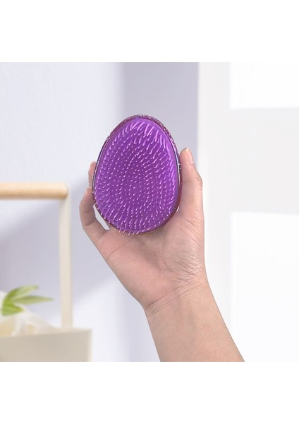 Anti Statik Arapsaçı Saç Fırçası Yumurta Şekilli Parlak Saç Tarak Yumuşak Şekillendirici Silikon Araçları Dolaşık Açıcı Tarak Saç Bakımı Seyahat Için (Yurt Dışından) fiyatları