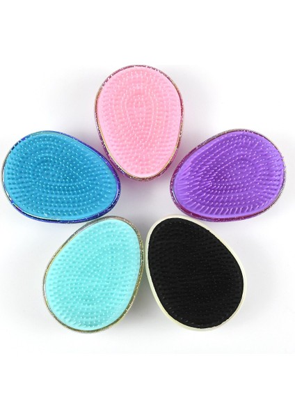 Anti Statik Arapsaçı Saç Fırçası Yumurta Şekilli Parlak Saç Tarak Yumuşak Şekillendirici Silikon Araçları Dolaşık Açıcı Tarak Saç Bakımı Seyahat Için (Yurt Dışından) indirimleri