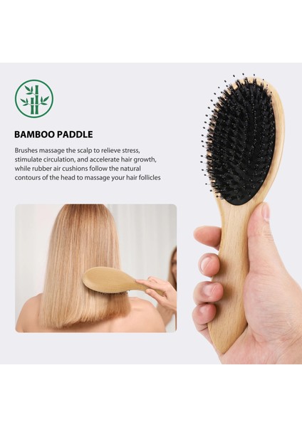 Ahşap Kıllar Masaj Tarak Anti-Statik Saç Derisi Masaj Tarak Kaymaz Sap Profesyonel Saç Fırçası Saç Şekillendirici Araçları (Yurt Dışından) modelleri