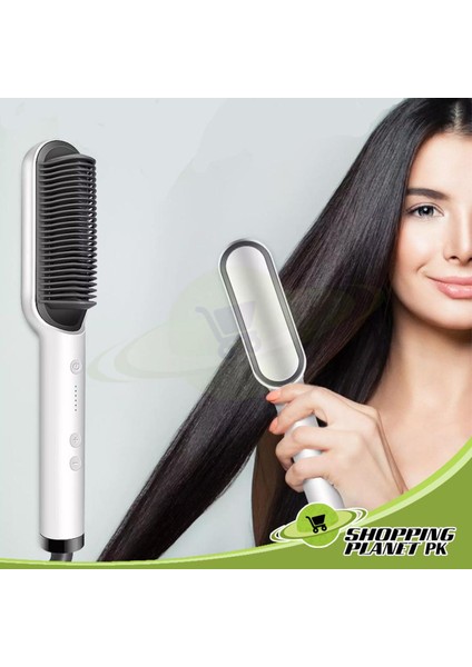 DAY2DAY Alışveriş Merkezi Kızlar Için Hızlı Saç Düzleştirici Fırçası Profesyonel Anti Ölçekli Kızlar / Kadınlar Için En Iyi Saç Şekillendirici Düzleştirici Fırçası (Yurt Dışından)