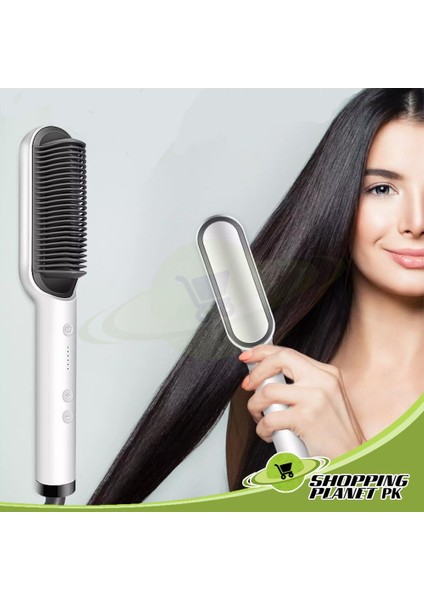 DAY2DAY Alışveriş Merkezi Kızlar Için Hızlı Saç Düzleştirici Fırçası Profesyonel Anti Ölçekli Kızlar / Kadınlar Için En Iyi Saç Şekillendirici Düzleştirici Fırçası (Yurt Dışından) indirimleri