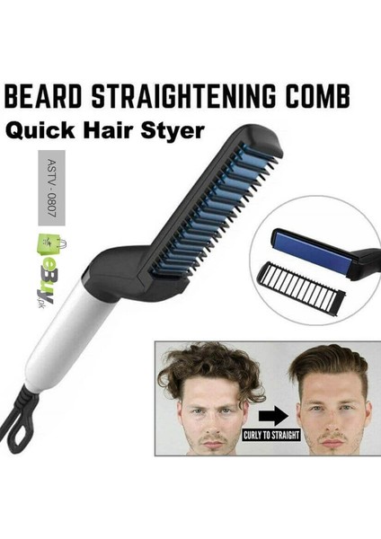 Saç ve Sakal Düzleştirici, Erkek Elektrikli Düzleştirici, Elektrikli Düzleştirme Tarak ve Fırçası, Erkek Saç Şekillendirme Aletleri (Yurt Dışından) fırsatları