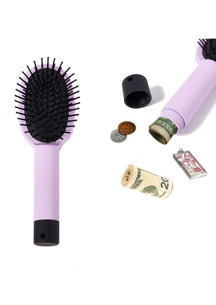 Saç Fırçası Tarak Yönlendirme Stash Safe Gizli Bölme Para Anahtarları Nakit Takı (Yurt Dışından)