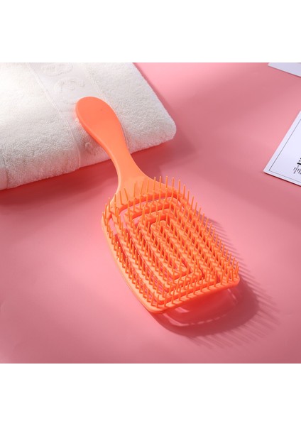 Dayanıklı Saç Fırçası Saç Derisi Masaj Tarak Hollow Kadın Salon Kauçuk Saç Fırçası Tarak Kaymaz Kolu Şekillendirici Araçları (Yurt Dışından) modelleri