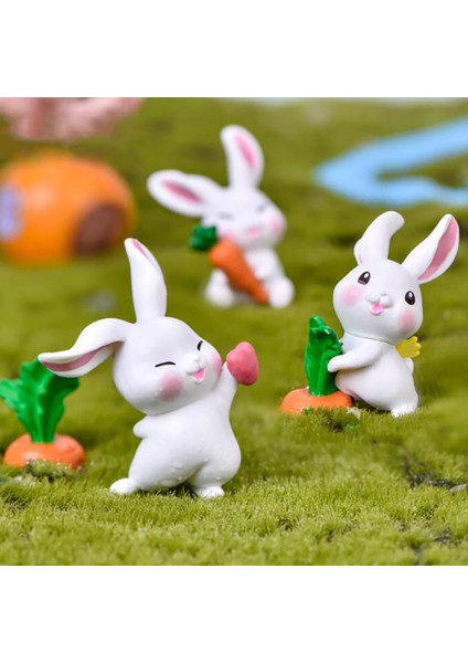 Mini Tavşan Heykelcik Peri Bahçe Süs Dekor Pot Zanaat Dollhouse Aksesuarları (Yurt Dışından) fırsatları