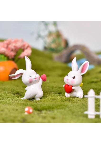 Mini Tavşan Heykelcik Peri Bahçe Süs Dekor Pot Zanaat Dollhouse Aksesuarları (Yurt Dışından) indirimleri