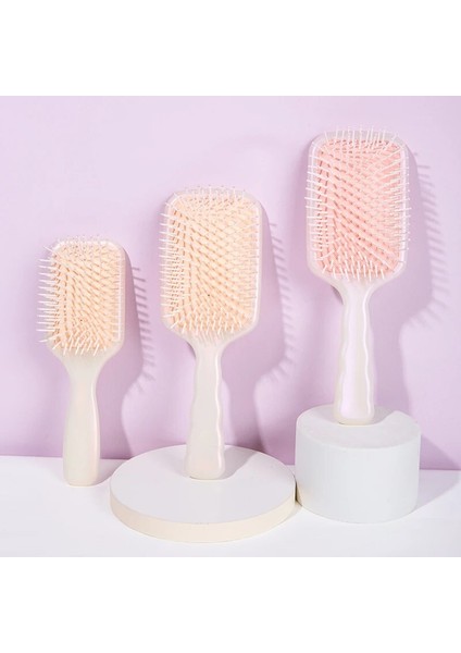 Şeker Renkler Uzatma Kare Şekli Saç Düzleştirici Saç Fırçası Hava Yastığı Dolaşık Açıcı Masaj Abs Saç Fırçası (Yurt Dışından)