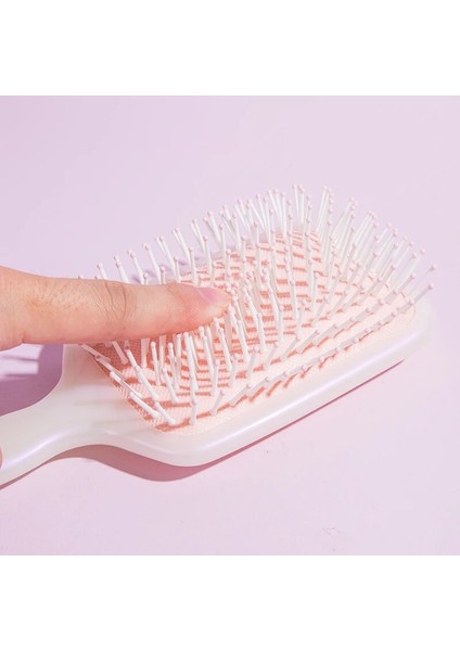 Şeker Renkler Uzatma Kare Şekli Saç Düzleştirici Saç Fırçası Hava Yastığı Dolaşık Açıcı Masaj Abs Saç Fırçası (Yurt Dışından) fırsatları