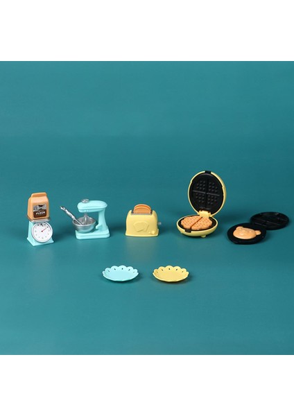 1/12 Dollhouse Minyatür Mutfak Seti Ekmek Makinesi Blender Elektronik Terazi Cologo (Yurt Dışından)