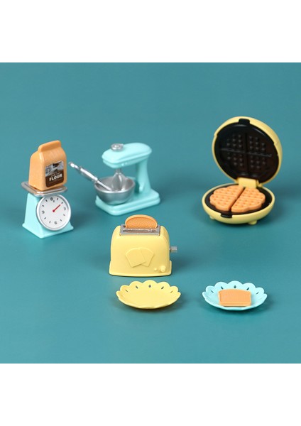 1/12 Dollhouse Minyatür Mutfak Seti Ekmek Makinesi Blender Elektronik Terazi Cologo (Yurt Dışından) modelleri