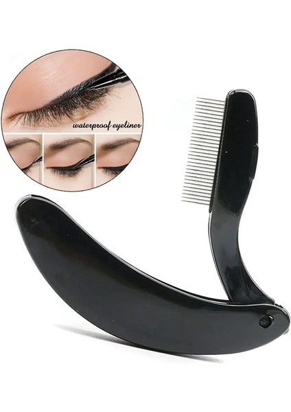 1 Pc Zwart Vouwen Wenkbrauw Wimper Kam, Metal Tandenler ile Saç Kıvırma ve Maskara Makyaj Kameralarını Birbirinden Ayırabilir. (Yurt Dışından) fiyatları