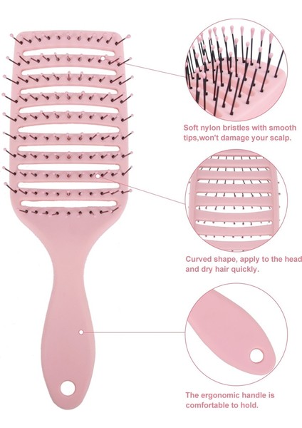 Orijinal Fırça Büyük Kavisli Tarak Saç Tarak Kıvırcık Saç Kaburga Şekillendirici Masaj Makyaj Büyük Plaka Tarak Saç Güzellik Araçları Saç Tarak (Yurt Dışından) modelleri