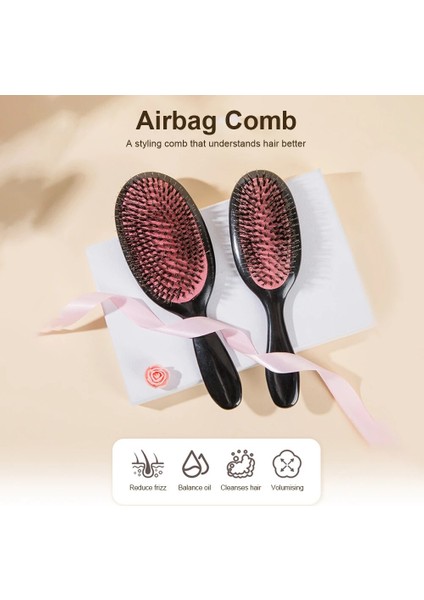 Oval Yastık Doğrultma Fırçası Anti Statik Kıl Saç Fırçası Rahatlatmak Kadın Erkek Için Uygun (Yurt Dışından) indirimleri