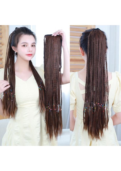 [tek Parça Dropshipping'i Destekler] Peruk Örgü At Kuyruğu Sahte Örgü Kadın Büküm Kadın Renk Simülasyon Bandaj Dreadlocks (Yurt Dışından) modelleri