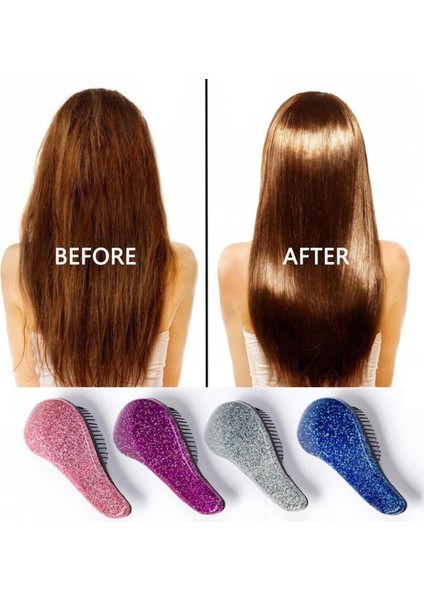 Adet Pro Tarak Anti-Statik Saç Fırçası Duş Masaj Kafa Fırçası Sihirli Kolu Kafa Spa Tarak Salon Yumuşatma Saç Şekillendirici Saç Bakımı (Yurt Dışından)