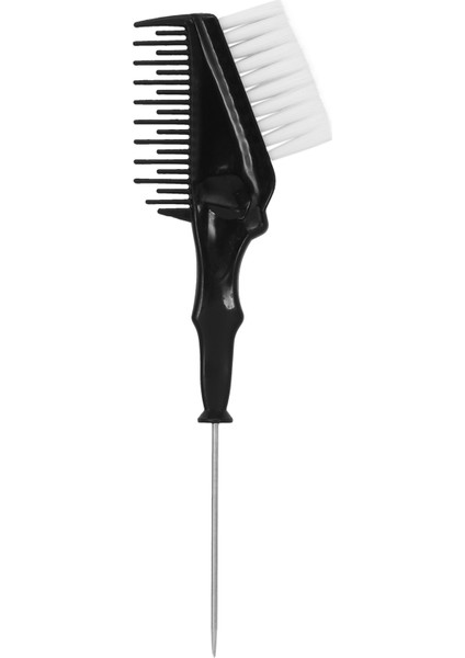 Adet Metal Kuyruk Ucu Saç Boyama Tarak Çift Kullanımlı Yumuşak Naylon Kuaför Saç Boyası Fırçası Kuaförlük Şekillendirici Aracı, Siyah (Yurt Dışından) fiyatları
