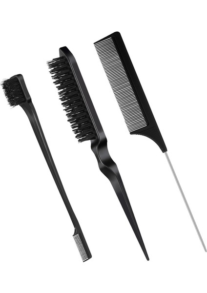 Bk-Diş Fırçası Tipi Kaş Fırçası Taraklar Kolay Kullanım Pratik Saç Şekillendirme Araçları Güzellik Çift Taraflı Kenar Kontrol Saç Tarağı (Yurt Dışından) fiyatları