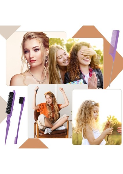 Bk-Diş Fırçası Tipi Kaş Fırçası Taraklar Kolay Kullanım Pratik Saç Şekillendirme Araçları Güzellik Çift Taraflı Kenar Kontrol Saç Tarağı (Yurt Dışından) indirimleri